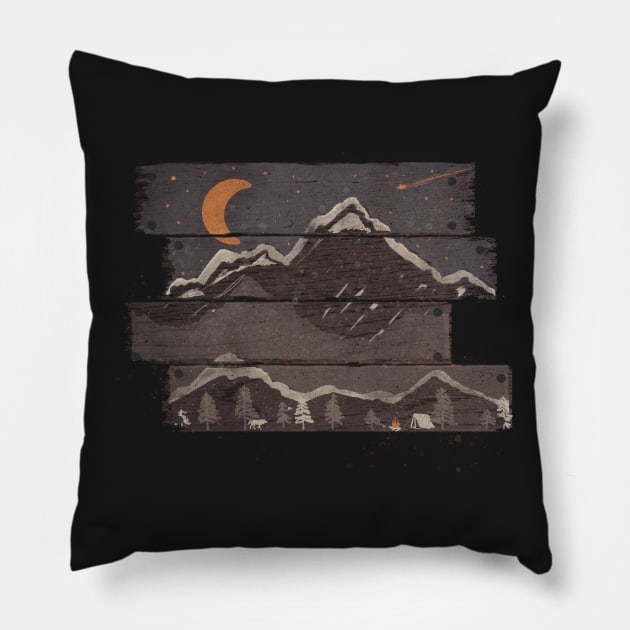 Into the Grey... (Night Variant) Pillow by NDTank