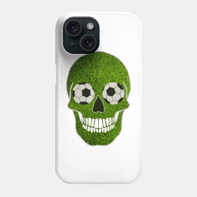 Soccer Skull Phone Case by Nuletto