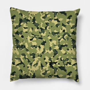 Green Camouflage Pillow