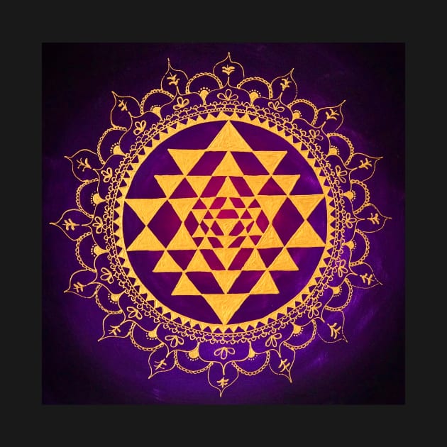 Sacred Geometry Sri Yantra by monchie