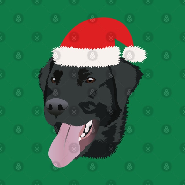 Christmas Black Lab by KCPetPortraits