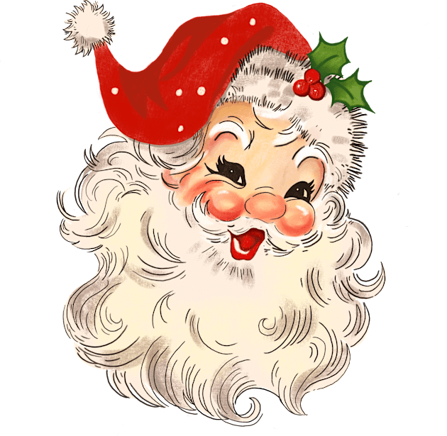 Vintage Santa No. 3 Kids T-Shirt by LMHDesigns