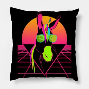 80s donkeycorn Pillow