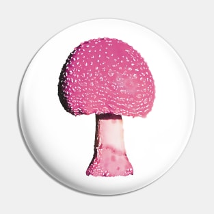 Pink Mushroom Amanita Pin