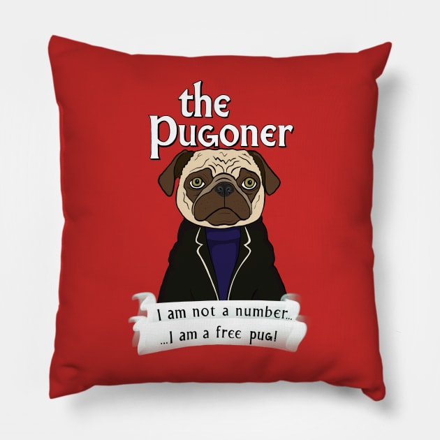 The Pugoner Pillow by FivePugs