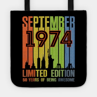 September 1974 50 Years Of Being Awesome Limited Edition Tote