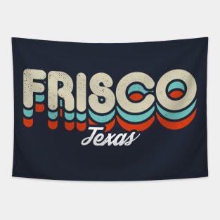 Retro Frisco Texas Tapestry