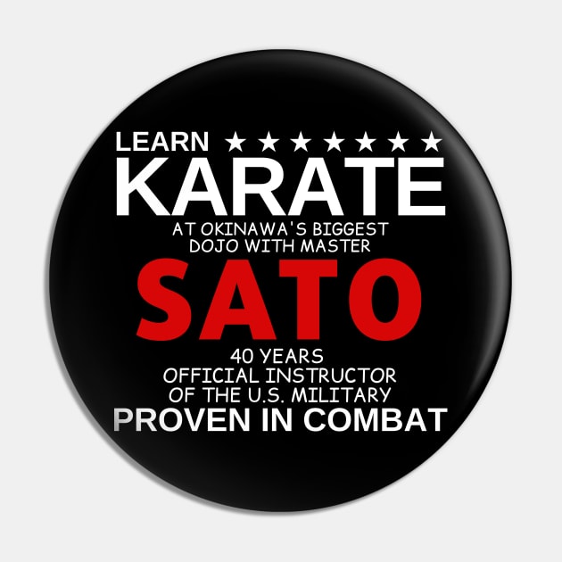 Learn Karate Sato Pin by deanbeckton