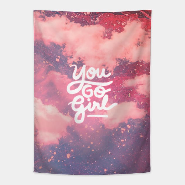 You go girl Tapestry by Tyne Bobier Illustrations