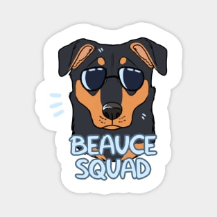 BEAUCERON SQUAD (black and tan) Magnet