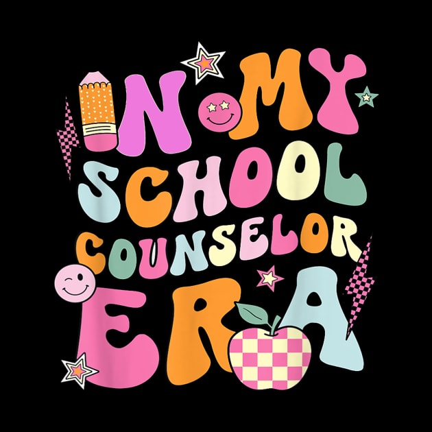 In My Counselor Era Funny Groovy Back To School Teacher by David Brown