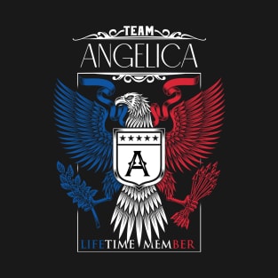 Team Angelica Lifetime Member, Angelica Name, Angelica Middle Name T-Shirt