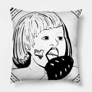 Allyson Makuch Art Eat-It Logo Pillow