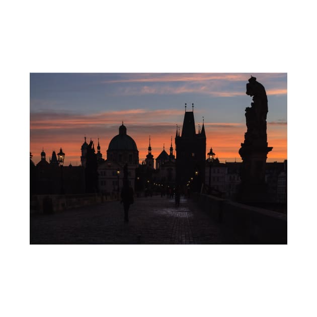 Morning on Charles Bridge by ansaharju