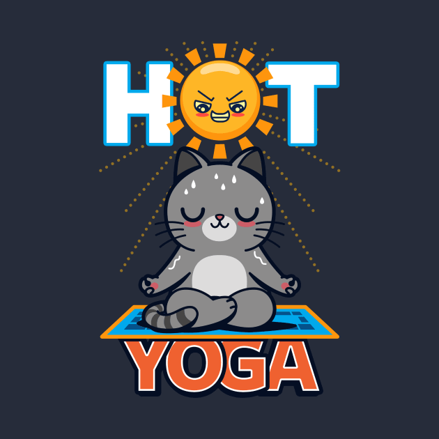 Hot Yoga Funny Summer Gift For Cat Lovers by Originals By Boggs