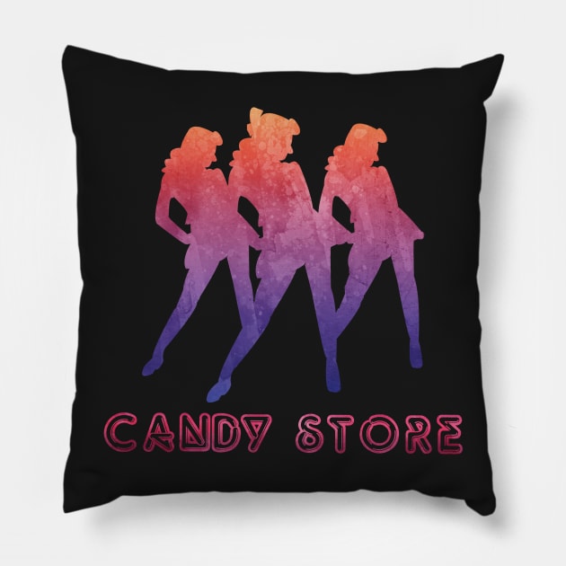 Candy Store -Heathers Pillow by JacksonBourke