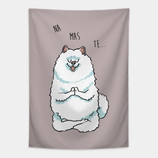 Namaste Samoyed Tapestry