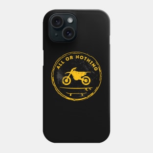 Motorcycle Surf Skate All Or Nothing (Yellow) Phone Case