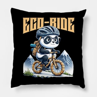 Eco-Friendly Bamboo Bike Panda Pillow