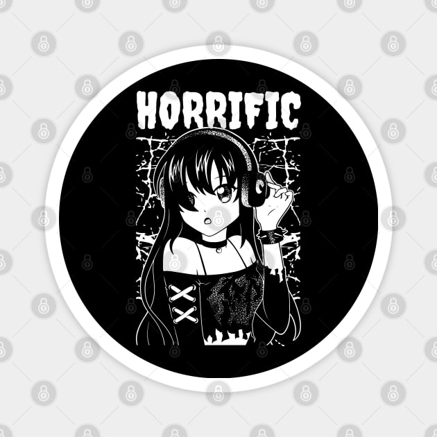 Black and White Anime Girl Portrait - anime pfp girl in black and