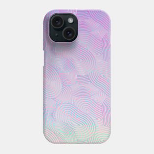 Soft shapes iridescent colors Phone Case