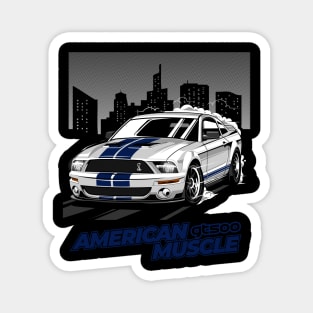 Shelby Cobra GT 500 White Magnet