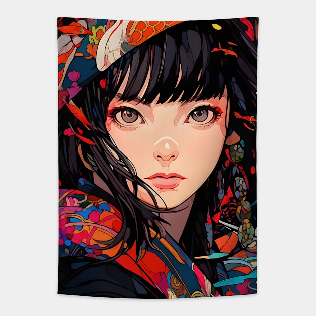 Cybernetic Journeys: Ghost in the Shell Aesthetics, Techno-Thriller Manga, and Mind-Bending Cyber Warfare Art Tapestry by insaneLEDP