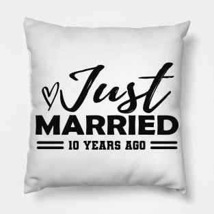 10th Wedding Anniversary - 10 years anniversary Pillow