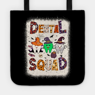 Funny Dental Squad Spooky Dentist Tooth Halloween Costume Tote