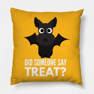 Scottish Terrier Halloween Trick or Treat Pillow