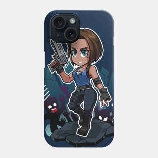 Jill Valentine v2 Chibi RE3 Remake Phone Case