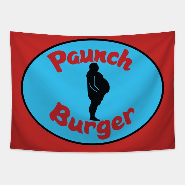 Paunch Burger Tapestry by slice_of_pizzo