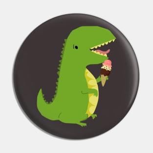 Ice Cream Rex Pin