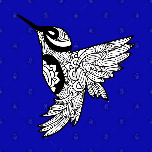 Hummingbird Mandala Style by skullgangsta