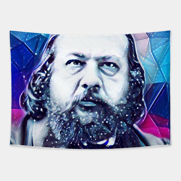 Theophile Gautier Snowy Portrait | Theophile Gautier Artwork 13 Tapestry by JustLit