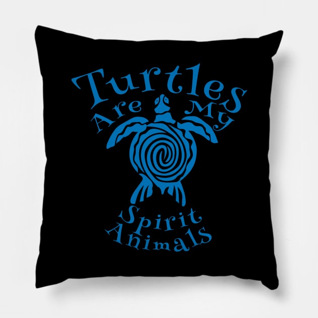 turtles are my spirit animals Pillow by Mamon