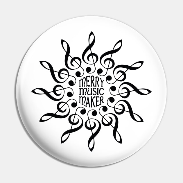 Merry Music Maker Pin by RudDesigns