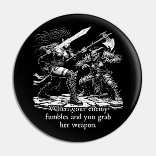 Female Warrior Pin