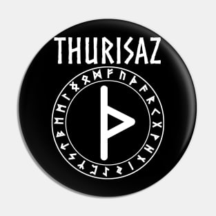 Thurisaz Norse Rune of Thor Pin