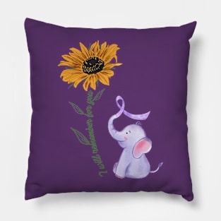 I Will Remember For You Elephant Sunflower Alzheimer Mom Dad Pillow