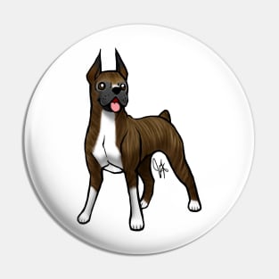 Dog - Boxer - Brindle Pin