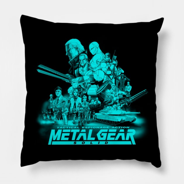 Metal Gear Solid (Cyan Version) Pillow by CoolDojoBro