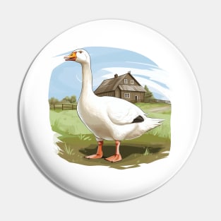 White Goose Pin