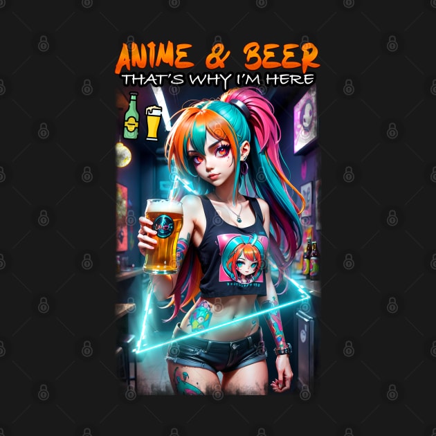 Anime & Beer that's why I'm here by KawaiiDread