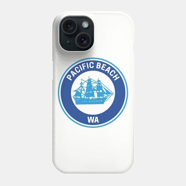 Vintage Pacific Beach Washington Phone Case by fearcity