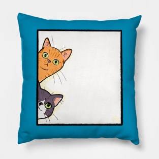 Nosey Cats Pillow