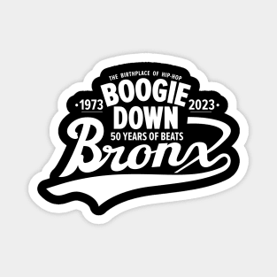 Boogie Down Bronx lettering - 50 years of Hip Hop Magnet