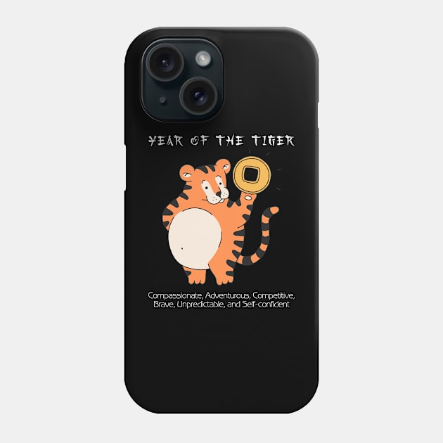 Year Of The Tiger Phone Case by MasliankaStepan