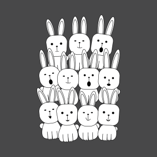 flock of rabbits T-Shirt