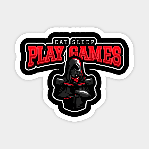Eat Sleep Play Games Magnet by poc98